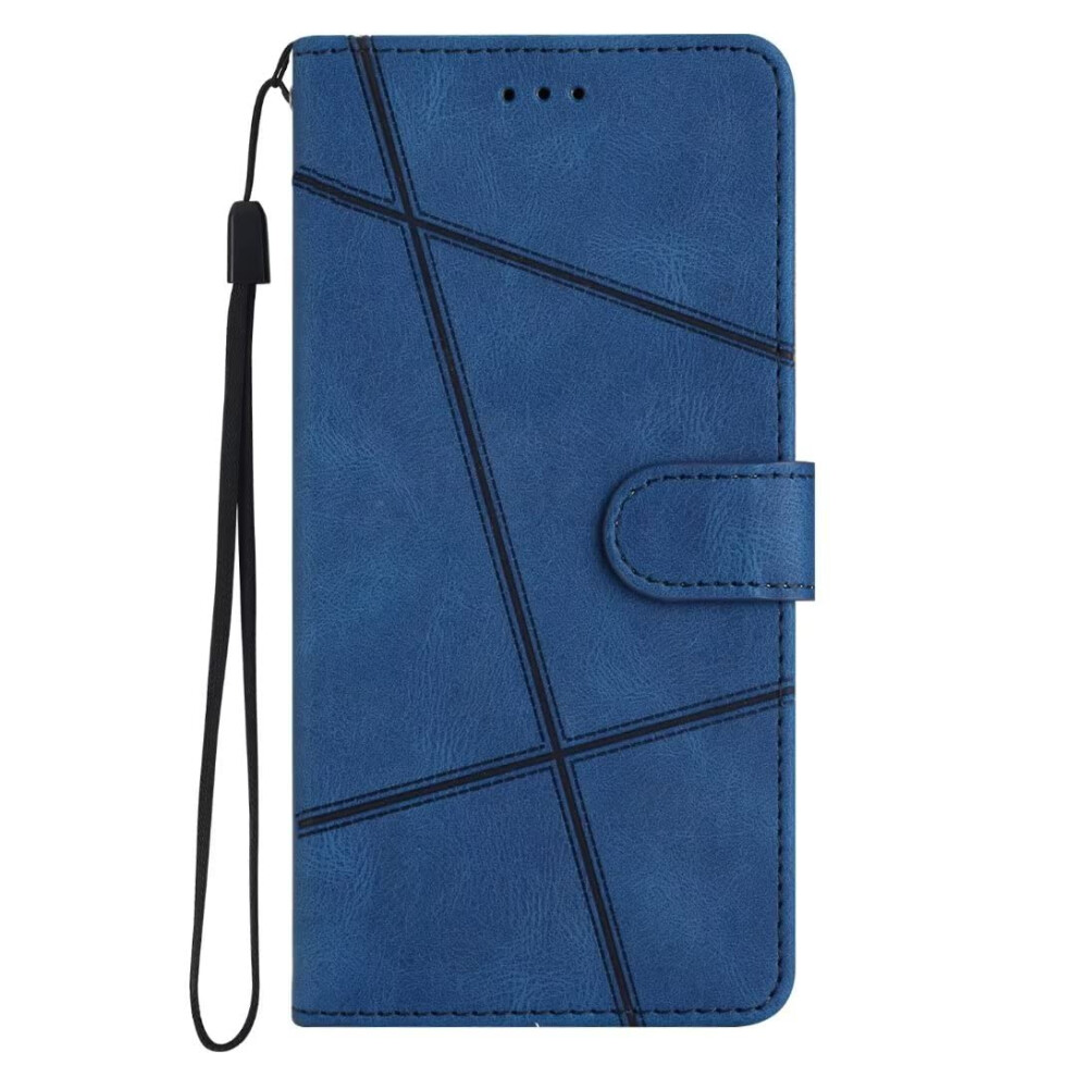Leather Wallet Flip Case With Magnetic Closure, Stand, Retro Book Style Cover For Samsung Galaxy J5 2016 Blue 9771547394754