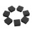 Chair Leg Plastic Blanking End Cap Square Tube Insert Black 20mmx20mm 150Pcs 3