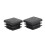 Chair Leg Plastic Blanking End Cap Square Tube Insert Black 20mmx20mm 150Pcs 5