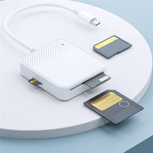 2Pcs 4 in 1 Memory Card Reader Adapter Type C USB-C  Media OTG M2  SM XD Card Reader for Android Accessories 1