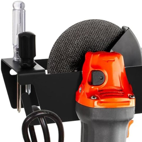Angle Grinder Holders,4 Bay Angle Grinder Stand,2Pack Polisher Power Tool Racks, Garage Wall Mount Bracket 2