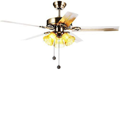 4Pcs Ceiling Fan Pull Chain Set Sun & Moon Pattern Pull Chains Extension Copper Beaded  Fan Pull Chain with Ornament 1