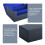 2X Multifunction Card Box Card Case Organizer Storage Box Top Side-Loading Deck Case Game Cards Hobbies,Black+ 6