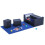 2X Multifunction Card Box Card Case Organizer Storage Box Top Side-Loading Deck Case Game Cards Hobbies,Black+ 10