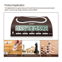 2X LEAP Schaakklok Geavanceerde Digitale Schaaktimer met 7 Type 38 Timing Set Modes Klok Schaaktimer