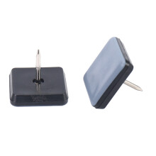 40Pcs Chair Glides Furniture Sliders PTFE Easy Moving Pads Square with Nail Feet Protector for Hardwood Floor