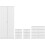 Seconique Denver 2 Door Wardrobe Bedroom Set - White Gloss 1