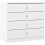 Seconique Denver 2 Door Wardrobe Bedroom Set - White Gloss 8