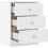 Seconique Denver 2 Door Wardrobe Bedroom Set - White Gloss 15