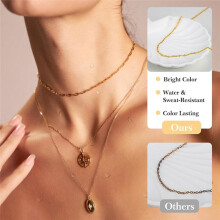 Necklace Chains for Jewelry Making 6 Rolls Stainless Steel Jewelry Chains and Jewelry Making Chains with Lobster Clasps