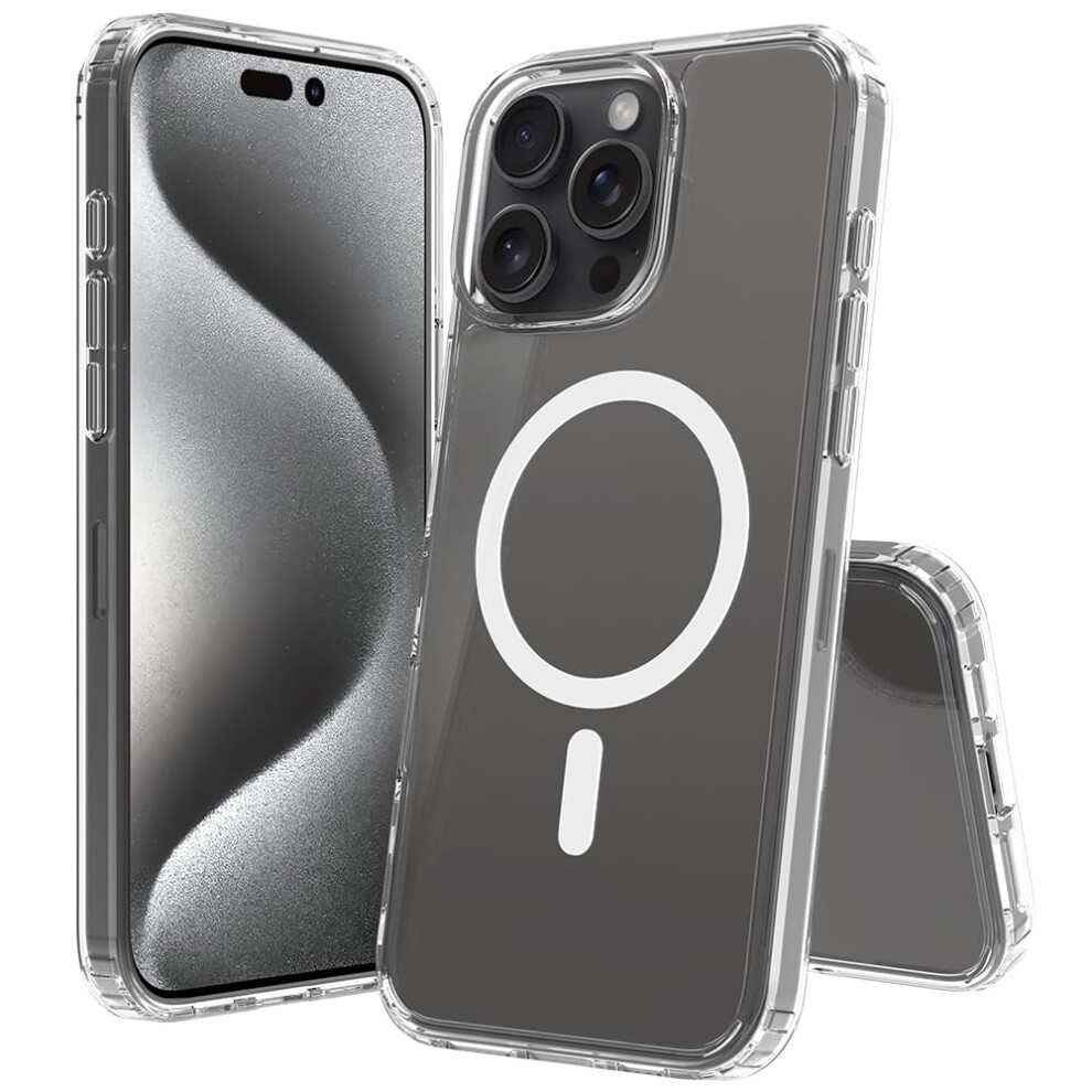 Clear Slim Shockproof Case With Aircushion Corners And Antiyellowing Design For Iphone 16 Pro Max Magsafe 9771547396215