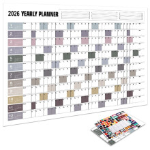 Rainbow Designs 2026 Annual Calendar for-Purple Poster No. 5