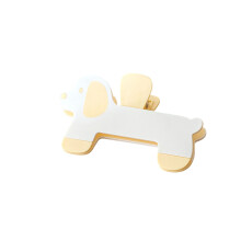 Buchhalter im niedlichen Hunde-Design, Buchklammer zum-Gelb