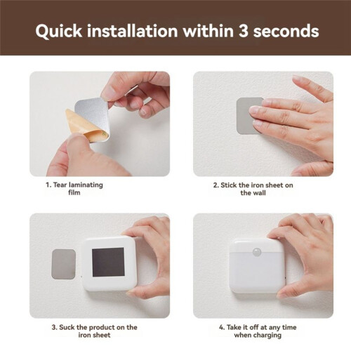 Motion Sensor Light Rechargeable LED Lamp for Bedroom Kitchen Stair Hallway Wardrobe Cupboard Lighting,A 2
