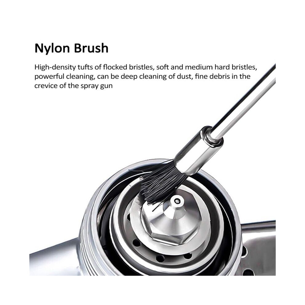 21Pcs Multi-Purpose Paint Sprayer Cleaning Kit Nylon Brushes Brushes & Needles Metal Tube Cleaning Brush 4713802250639