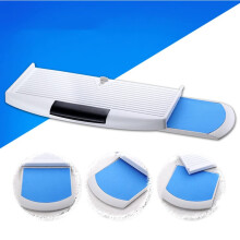 Under Desk Keyboard Tray with 360 Rotating Mouse Platform, Smooth Glide Slides, 20inch Wide Drawer for Home Office