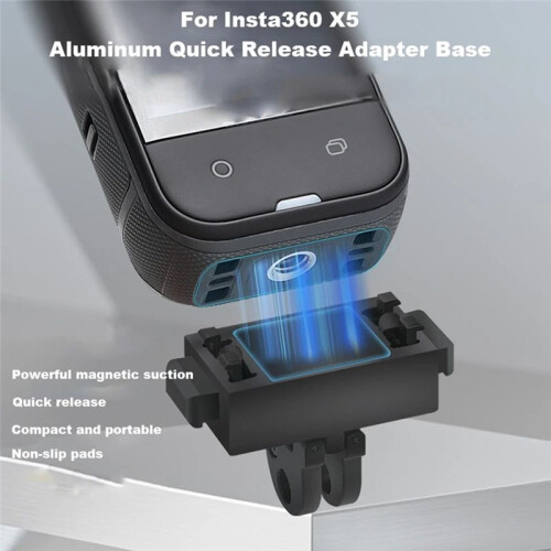 Camera Magnetic Quick Release Adapter Mount for  X5 Quick Release Base Camera Aluminum Alloy Camera Stand 1