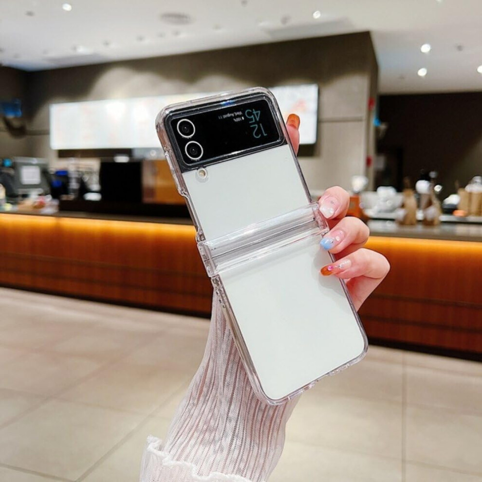 Case For Samsung Galaxy Z Flip 5 Clear Shockproof Tpu Fold Cover With Raised Bezel And Slim Design 9092120020441