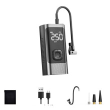 Pompe de Gonflage de Pneus de Voiture avec Écran LCD, Gonflage Rapide, Pompe à Air Sans Fil, Compresseur D'Air Portable pour Voiture et Vélo
