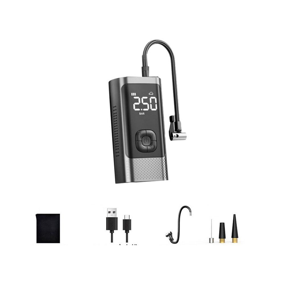 Car Tire Inflator Pump Lcd Display Fast Inflation Cordless Air Pump Portable Handheld Air Compressor For Car Bicycle 6032692784870