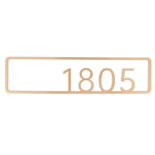 Golden Acrylic Adhesive House Door Numbers for Office and Hotel