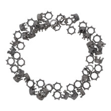 60Pcs Crowns Charms For Diy Crafts And Bracelet Connectors