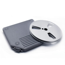 7in Empty Takeup Reel with Empty Take Reels Storage Box Portable Full Protection Open Reel Recording Tape Box Case B