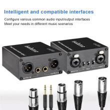 2-Channel XLR Audio Isolator Noise Reduction Filter Eliminates Current Noise 6.5 XLR Mixer Audio Isolators