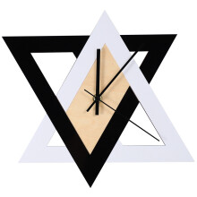Nordic Personality Black and White Wall Clock Vintage Mute Minimalist Decorative Clock