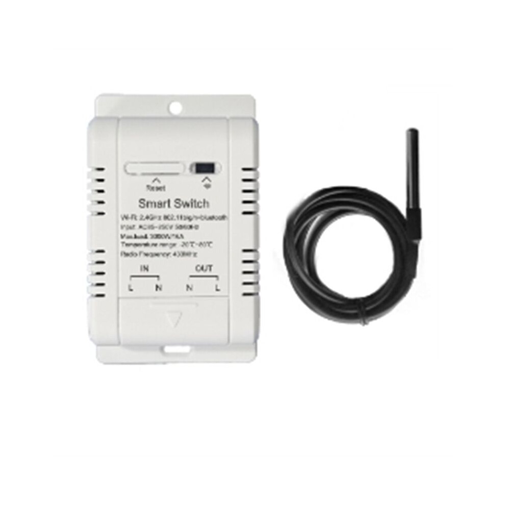 Tuya Wifi 16A Temperature Power Monitor With Temperature Sensor Probe Real Monitoring Remote Control 6031141179922