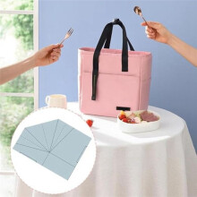 DIY Stof Opvouwbare Voedselmand Naaisjabloon, Handtas Quiltsjabloon, 10 Inch