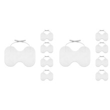TENS Unit Replacement Pads - 4.5x6In Large Butterfly Shaped Electrode Pads Universal Compatibility, Pack of 10