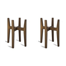 2X Plant Stand Adjustable Modern Indoor Plants Stands Corner Flower Holder for Indoor Outdoor Fits 18 to 30CM Pots