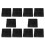 100pcs 12-Hole Screwdriver Bit Holder Box Block Black for Six Angle 6.35mm Handle 1