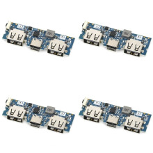 4X Micro-USB/Type-C 5V 2.4A Dual USB 18650 Boost Battery Charger Board Mobile Power Bank Accessories for Phone DIY A