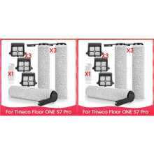 6X Ersatzbürstenrolle für Kabellosen Staubsauger für Floor ONE S7 Pro, Bürstenrollen und Hepa-Filter, Zubehör