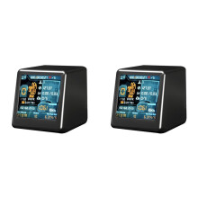 2X NM TV NMMiner TV 1060KH/S Hashrate Nerdminer V2 ESP32 BTC SOLO Lottery Miner & Gift Desktop Clock Black