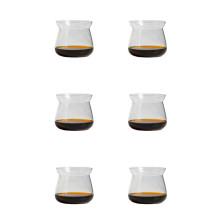 6X Glass Coffee Mugs High Temperature Borosilicate Glass Mug Coffee Cup 275ml Hand Brewed Coffee Mug