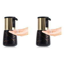 2X Automatic Soap Dispenser Touchless, Ceramic Liquid Soap Dispense, Hands-Free Dish Soap Dispenser, IPX6 Waterproof A