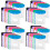 48Pack Plastic Envelopes, Binder Pockets for 3/4/11 Ring Binder,Expandable Document Organizer with Snap Button and Label 1