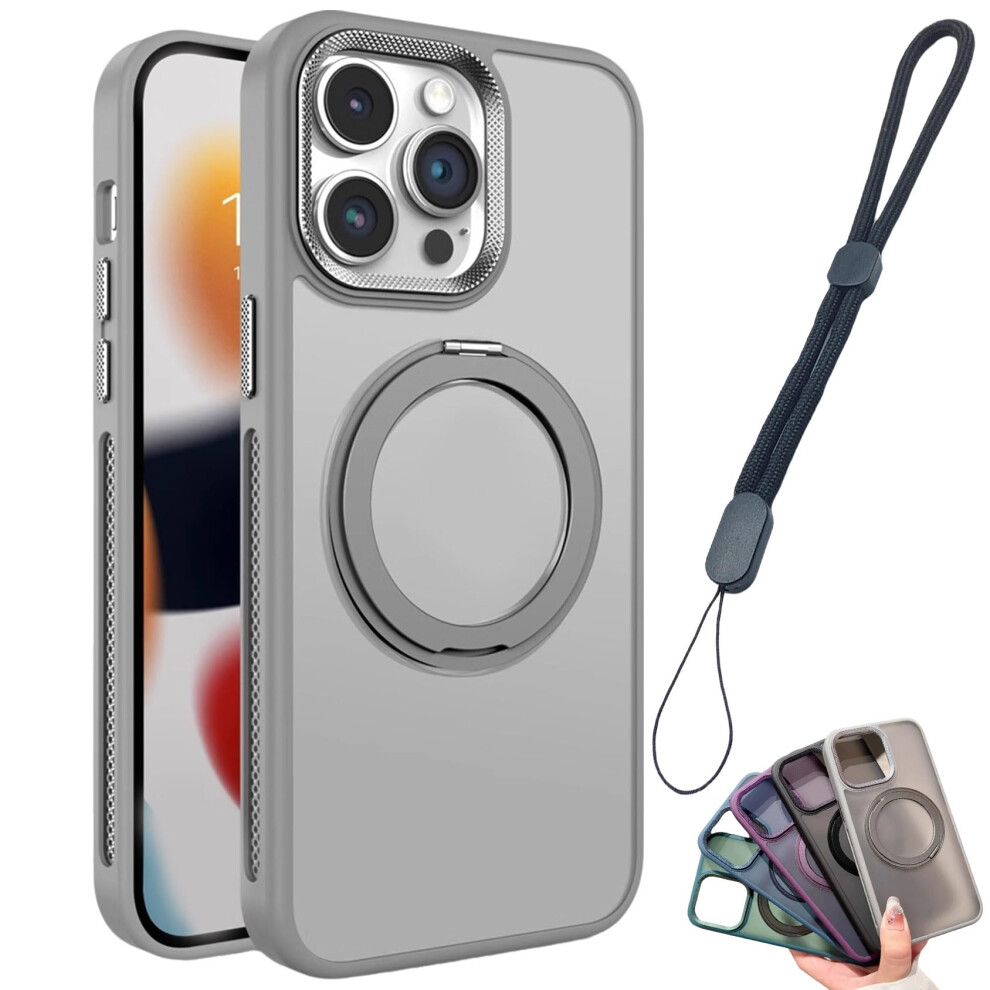 Slim Shockproof Case For Iphone 15 Pro Max Titanium With Matte Translucent Finish And Raised Edge Design Gray 9092120021073
