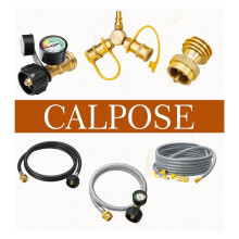 3/8 Inch Natural Gas Quick Connect Fittings, Solid Brass LP Gas Propane Hose Quick Disconnect Kit