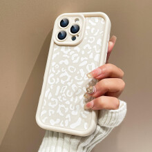 Leopard Phone Case for iPhone 16 Pro Max, Cheetah Silicone Shockproof Cover with AntiSlip Grip Design