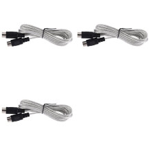 3pcs 9.8FT Midi Male to Male DIN 5-Pin Music Instrument Extension Cable Connector