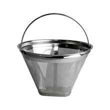 Stainless Steels Coffee Filter Fine Mesh Cone Shape Strainer-L