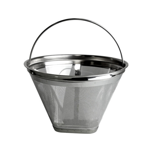 Stainless Steels Coffee Filter Fine Mesh Cone Shape Strainer-L