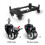 Adjustable Metal CPU Tower Stand with Locking Caster Wheels, SpaceSaving Desktop Computer Holder, Black Small 4
