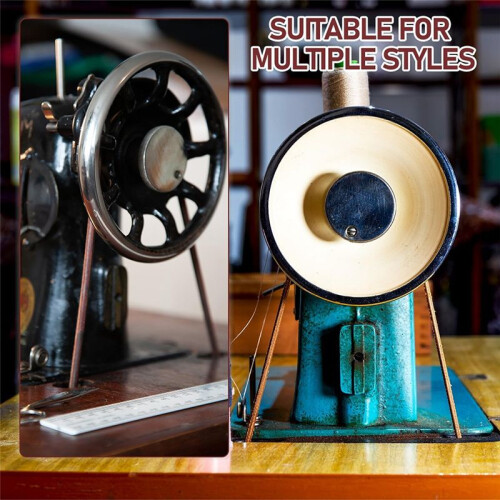 6 Peças Correia de Máquina de Costura de Pedal, 72 Polegadas 3/16 Polegadas Correia de Couro de Substituição com Gancho para Costura Singer/Jones 1