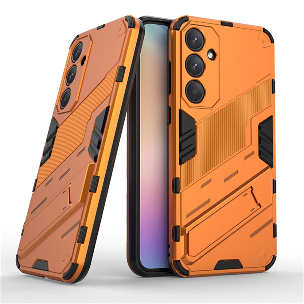 Case For Samsung Galaxy A56 5G Military Grade Shockproof Dual Layer Rugged Cover With Kickstand Orange 9771547397717