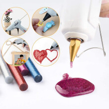48 Stuks Glitter Hete Lijmstift Hete Lijmstiften Smeltlijm Lijmstift voor Doe-Het-Zelf Kunst Ambacht 7 X 100 mm A